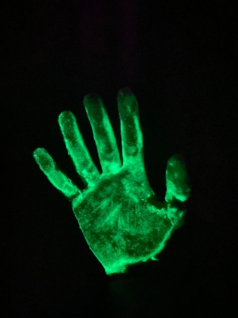 Ghost hand picture Glow In The Dark Photography, Radium Girls Aesthetic, Radium Aesthetic, Glowing Syringe, Horror Storyboard, Toxic Love Astethic, Glow In The Dark Aesthetic, Alien Core, Weird Wallpaper