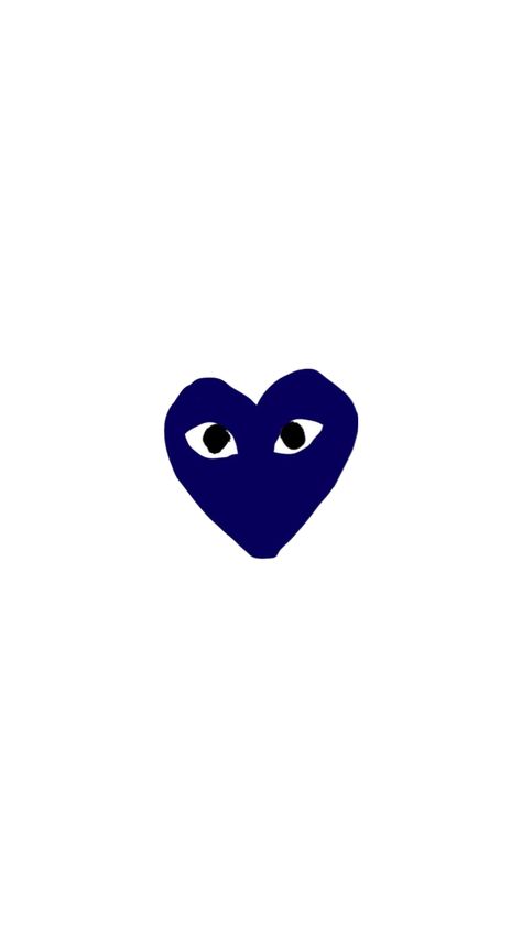 Blue Heart With Eyes, Hearts With Eyes Wallpaper, Heart With Eyes Wallpaper, Hearts With Eyes, Viral Wallpaper, Converse Heart, Blue Heart Emoji, Play Hearts, Heart With Eyes