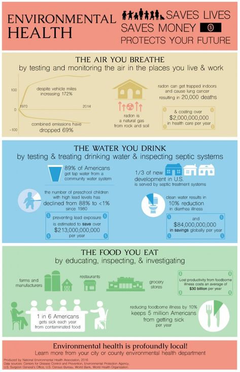 Environmental Health Saves Lives, Saves Money, and Protects Your Future Infographic Medical Diseases, Environmental Wellness, Future Society, Health Careers, Environmental Engineering, Wellness Wednesday, Infographic Health, Health Lessons, Environmental Health