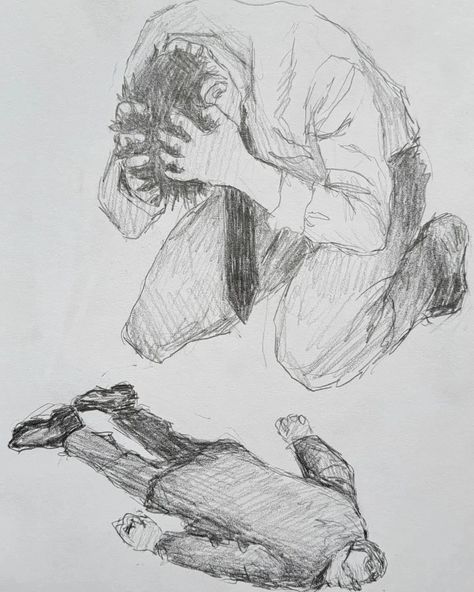 Person On Their Knees Reference Drawing, Person Crouching Down Reference, Falling To Knees Reference, On Their Knees Pose Reference, How To Draw Someone On Their Knees, Person Hunched Over Drawing Reference, Man Begging On His Knees Aesthetic, Person Dodging Reference, Guy On Knees Pose