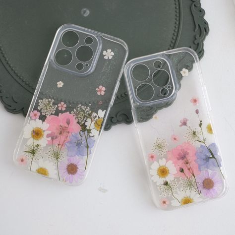 Margaritas, Pressed Flower Phone Case, Handmade Phone Case, Iphone 13 Case, Flower Phone Case, Different Flowers, Pressed Flower, Dried Flower, Flower Cards