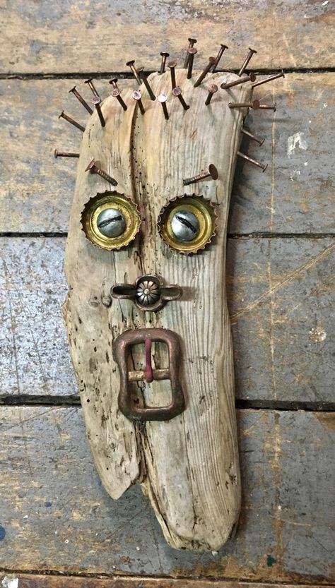 Gallery – Crooked Mind Design Driftwood Projects, Junk Art, Wood Art Projects, Diy Bricolage, Found Object Art, Driftwood Crafts, Metal Garden Art, Found Objects, Metal Art Projects