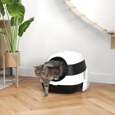 Cat litter box Cat Litter Box Diy, Hiding Cat Litter Box, Enclosed Litter Box, Diy Litter Box, Chat Design, Cat Climbing Tower, Cat Litter Box Enclosure, Cat Litter Tray, Litter Box Covers