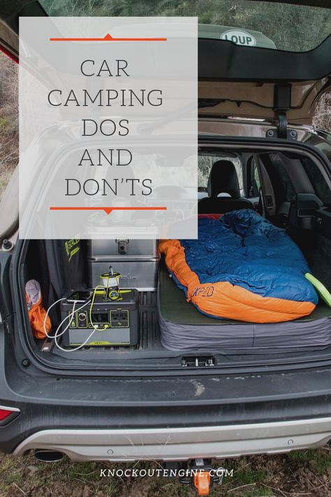 In this article find tips and recommendations for how to make camping in your car easier and more enjoyable! #camping #car #carcamping #campingtips #cartips Camping List, Essential Packing List, Car Camping Gear, Car Camping Essentials, Camping Girl, Packing Essentials List, Camping Packing List, Money Saving Advice, Camping Packing