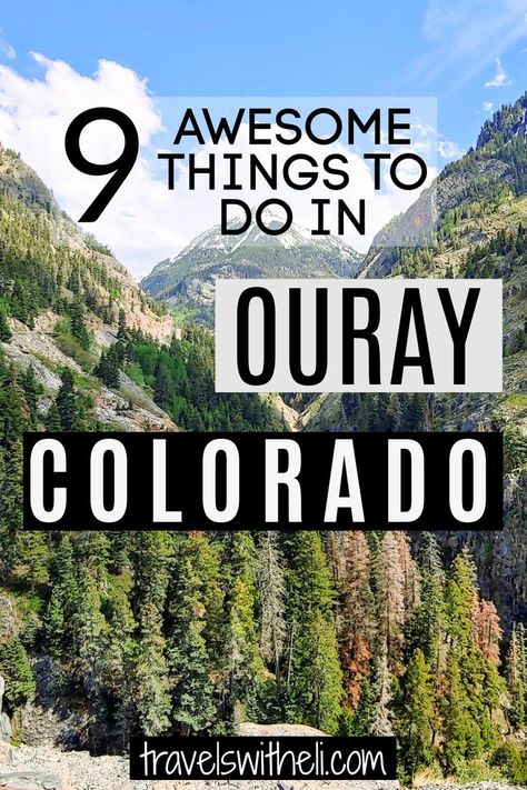 9 Things to do in Ouray Colorado In the Summer Things To Do In Morrison Colorado, Things To Do In Montrose Colorado, Ouray Colorado Fall, Montrose Colorado Things To Do, Things To Do In Ouray Colorado, Places In Colorado To Visit, Things To Do In Durango Colorado, Southern Colorado Road Trips, Ouray Colorado Things To Do