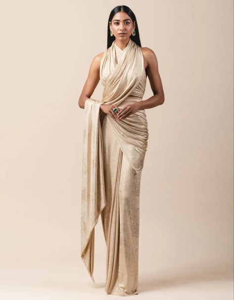 Couture, Haute Couture, Drape Sarees, Halter Neck Blouses, Draped Saree, Saree Wearing, Saree Wearing Styles, Saree Draping Styles, Draping Fashion