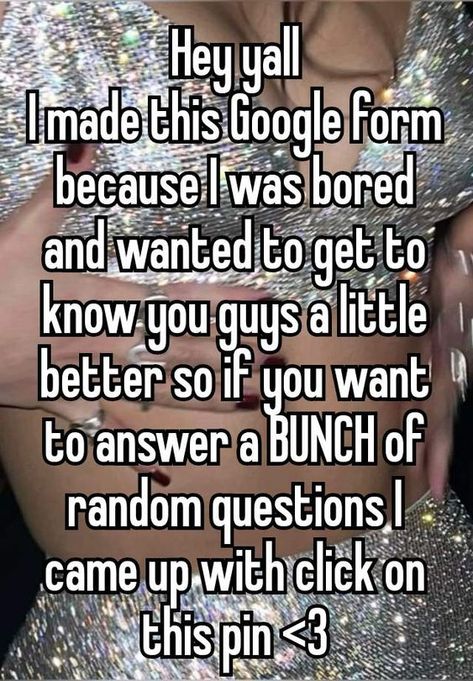 ps I have wanted to do this for days but I just kept adding questions and the whisper took so long to download 😭 #whisper #Googleform #Google @paintedp0rtraitGirl @ur_local_conehead Most Random Questions, Answer These Questions, How To Get Any Book For Free, Click On This Pin To Get The Whisper Font, How To Make Pinterest Aesthetic, Google Forms Kpop, Save This Pin For, Click On This Pin, Google Form Questions For Friends