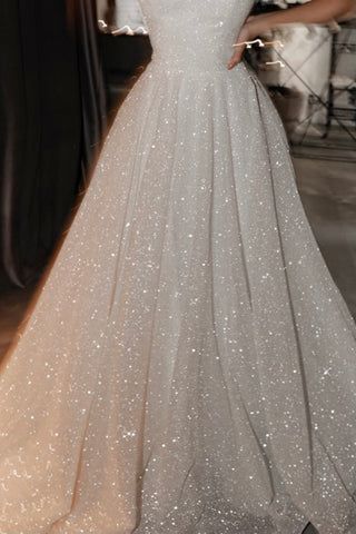 Shimmer Wedding Dress, Glittery Wedding, Glitter Skirt, Olivia Bottega, Glitter Wedding Dress, The Heist, Glitters Skirt, Detachable Skirt, Sparkly Wedding Dress