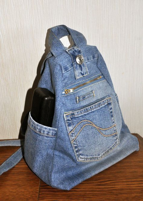 Diy Tas, Tas Denim, Artisanats Denim, Mochila Jeans, Jean Diy, Recyceltes Denim, Recycled Jeans Bag, Denim Bag Diy, Jean Purses