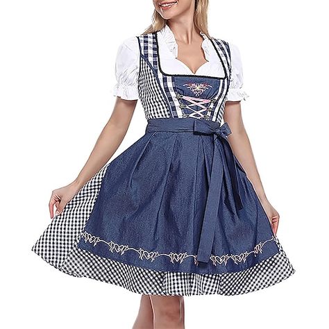 Dirndl, Dirndl Dress Traditional, Oktoberfest Outfits, Bavarian Costume, Beer Costume, Dress Apron, Oktoberfest Outfit, Dirndl Blouse, Dress Traditional