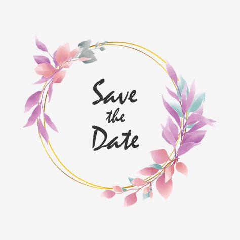 Save The Date Frame Background, Save The Date Png Text, Wedding Symbols Png, Save The Date Frame, Save The Date Png, Save The Date Text, Nikkah Nama, Pink And Gold Background, Wedding Illustration Card