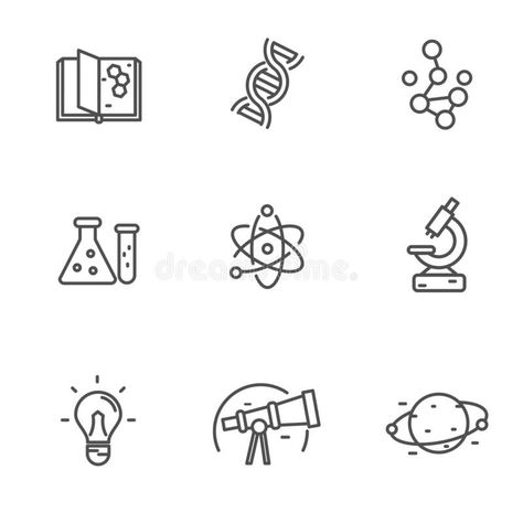 Set of science related icons in black line design. Set of science related icon i #Sponsored , #Sponsored, #Sponsored, #science, #icons, #design, #related Science Logo Design, Yt Logo, Science Icon, Science Web, Physics Lab, Science Design, Science Icons, Health Icon, Lab Logo