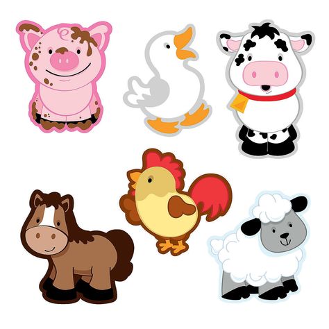 PRICES MAY VARY. Add a barnyard full of fun to your classroom bulletin board These versatile Farm Animal Bulletin Board Cutouts are the perfect way to get students excited about learning This assortment features several different cute animals and can be used as smiling classroom decorations and labels Cardstock (4 dozen per unit) 3 1/2” - 5” Add a barnyard full of fun to your classroom bulletin board. These versatile Farm Animal Bulletin Board Cutouts are the perfect way to get students excited Farm Animal Bulletin Board, Animal Bulletin Board, Farm Bulletin Board, Classroom Bulletin Board, Farm Animal Crafts, Animal Cutouts, Farm Animal Coloring Pages, Farm Birthday Party, Farm Party