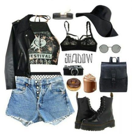 Grunge Festival Outfit Summer, Imagine Dragons Concert Outfit Ideas, Summer Outfits Goth Grunge, Emo Outfits Summer, Hot Grunge Outfits, Edgy Outfits Polyvore, Badass Outfits For Women, 2014 Tumblr Outfits, Summer Outfits Dark