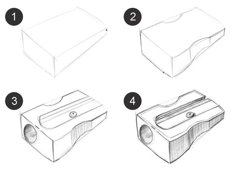 Spend at least an hour on this exercise. You can make a game out of it and see how many objects you can draw in that timeframe. Remember, our focus on day two is to loosen up – not to create a masterpiece. If you find that you’re having trouble loosening up, then you may consider changing your grip on the pencil for this exercise. Changing your grip can help encourage looser drawings. So let’s review day two… Activities for day two… Practice drawing objects loosely and quickly Time your drawi Pencil Drawing Tutorials, 3d Drawing Techniques, Basic Sketching, Drawing Heart, Perspective Drawing Lessons, Contour Drawing, Veggie Omelette, Observational Drawing, Cheese Frittata