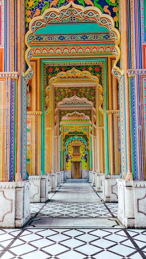 Patrika Gate Jaipur, Delhi Architecture, Jaipur Photography, Patrika Gate, Middle Eastern Decor, Jaipur Travel, Cheap International Flights, Book Cheap Flights, Ganesh Images