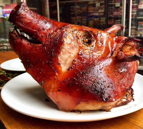 How to Cook Pig's Head: The Perfect Cookout Dish to Try This Summer - Thrillist Pork Head, Cookout Dishes, 3d Wallpaper For Mobile, Pig Head, Funeral Posters, Food Experiments, How To Cook Pork, Big Green Egg, Green Eggs