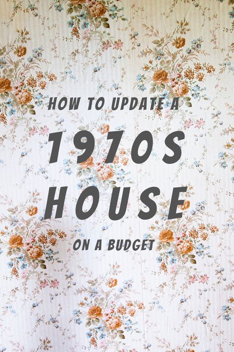 Is your home stuck in the '70s? Bring it into the 21st century with these great budget ideas for updating an old house. Renovate Old House On A Budget, Renovated 70s House, Old Home Updates On A Budget, 70s House Renovation Interior, Updating A 70s House, 1960s House Decor, 70s Home Update, 70s House Update, Update 1970s Home