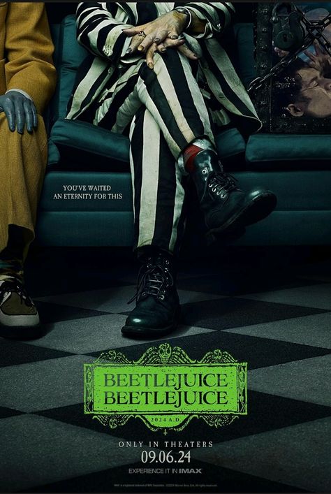 BEETLEJUICE BEETLEJUICE (2024) Percy Jackson Film, Beetlejuice Movie, Beetlejuice Beetlejuice, The Fall Guy, Catherine O'hara, Justin Theroux, Michael Keaton, Teenage Daughters, Original Movie Posters