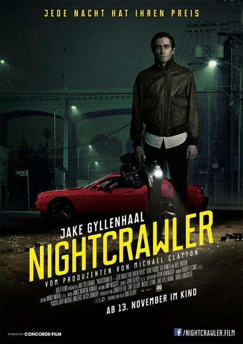 Nightcrawler (2015) D/DVD/PEN nig1109 Best Psychological Thriller Movies, Psychological Thriller Movies, Michael Clayton, Night Crawler, Film Thriller, Rene Russo, Septième Art, I Love Cinema, Thriller Movie