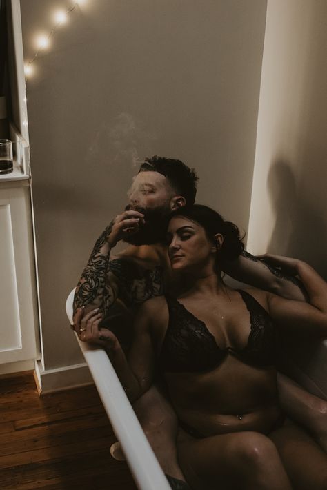 Dirty Photoshoot Couple Poses, Bodiour Photoshoot Photo Ideas Couple, Bouidor Photography Couple, Couples Bourdier Photoshoot Diy, Plus Size Couples Bourdier Photoshoot, Bodouir Poses Couples, Budior Photoshoot Couples, Boudier Pic Poses Couples, Budoir Diy Poses Couple