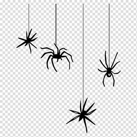 Tinker Bell Silhouette, Spider Png, Spider Cartoon, Spider Man Halloween, Spider Web Drawing, Hanging Spider, Beehive Art, Spiders Halloween, Web Cartoon