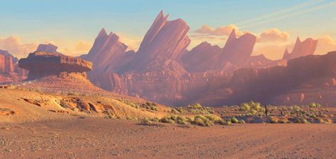 Cars Landscape Disney Cars Party, Movie Tattoo, Radiator Springs, Car Backgrounds, The Good Dinosaur, Film D'animation, Spring Wallpaper, Landscape Background, Disney Pixar Cars