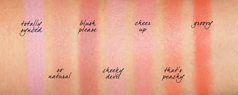 Mac Lipstick Swatches, Mac Cream Blush, Mac Peach Blossom, Mac Glow Play Blush, Blush Swatches, Peachy Lip, Mac Studio Fix Powder, Mac Blush, Gloss Eyeshadow