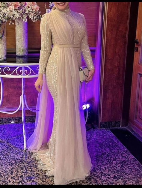 Hijab Evening Dress Classy, Hijab Dress Soiree, Hijabi Dresses Soiree, Hijabi Soiree, Hijabi Soiree Dresses, Soiree Dresses For Hijab, Dresses Soirée, Dress Soiree, Islamic Fashion Dresses