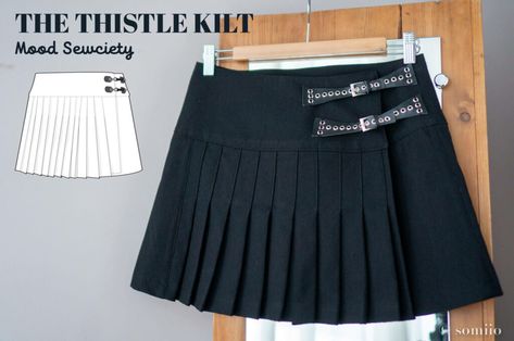 Couture, Kilt Skirt Pattern, Wrap Pleated Skirt, Knit Wrap Skirt, Pleated Wrap Skirt, Pleated Skirt Pattern Free, Flick Cosplay, Pleated Skirt Sewing Pattern, Sewing Patterns Free Skirt