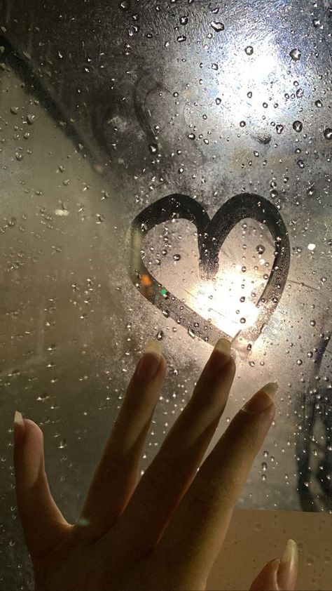 Rain Romance, Minimalist Wallpaper Phone, Rain Pictures, I Love Rain, Thinking About You, Widget Design, Love Rain, Heart Hands, Poster Ideas