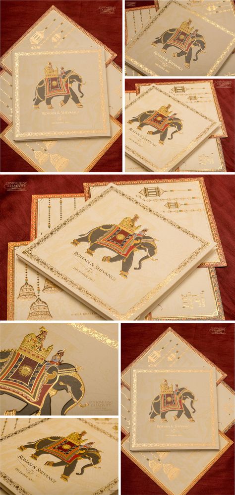 Wedding Cards Hindu Marriage, Wedding Card Hindu Design, Invitation Card For Marriage, Simple Kankotri Designs, Marriage Cards Design Invitations, Indian Marriage Invitation Cards, Wedding Card Traditional, Modern Indian Wedding Invitation Cards, Wedding Card Indian Hindus