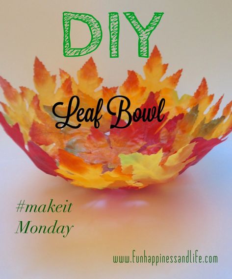 Diy Leaf, Paper Mache Projects, Paper Mache Bowls, Diy Leaves, Leaf Bowl, Mod Podge Crafts, Diy Bowl, Weekend Crafts, Saran Wrap
