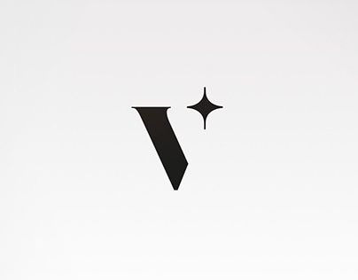V logo and star symbol Logos With Stars Design, V Font Logo, Cool Logo Design Symbols, V Font Design, Logo Symbols Inspiration, Logo With Star Design, Logo Corporate Design, Logo Design Brand, F Logo Design Fonts