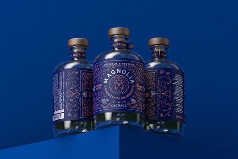 Top Packaging Projects of 2023 – Packaging Of The World Cachaça, Graphic Design Packaging, Creative Graphic Design, Graphic Design Studio, Blue Label, Blue Bottle, Bottle Packaging, Graphic Design Studios, Creative Ads