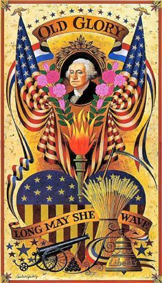 Charles Wysocki, Patriotic Images, Vintage Patriotic, American Gallery, I Love America, Patriotic Holidays, Old Glory, Old Postcards, Patriotic Decorations