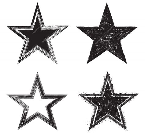 Premium Vector | Grunge star icons Star Grunge, Grunge Star, Star Icons, Stars Icon, Vintage Icon, Stars Vintage, Star Icon, Vintage Stars, Star Vintage