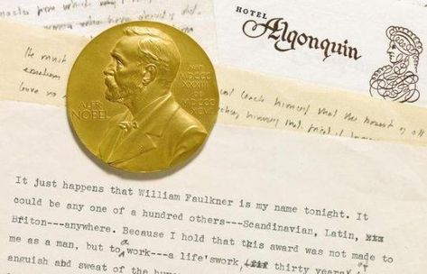 6 Quite Interesting Facts About The Nobel Prize For Literature - Writers Write Nobel Prize In Literature, Alfred Nobel, William Faulkner, A Writer's Life, Book Smart, Acceptance Speech, Internet Tv, Medal Of Honor, If Rudyard Kipling