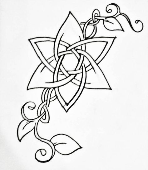 Cross Tattoos, Celtic Flower Tattoo, Celtic Flower, Celtic Knot Tattoo, Kunst Tattoos, Knot Tattoo, Pola Bordir, Celtic Tattoo, Tattoos Skull