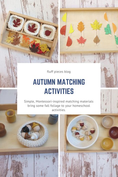 Montessori Fall Trays, Montessori Felt Activities, Autumn Montessori Activities, Fall Practical Life Montessori, November Montessori Activities, Montessori Pumpkin, Autumn Montessori, Montessori Jobs, Felt Montessori