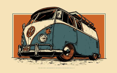 vintage volkswagen bus art - Google Search Volkswagen Bus Art, Vintage Volkswagen Bus, Bus Drawing, Bus Art, T1 Bus, Vw Art, Volkswagen Van, Vw Vans, Combi Volkswagen