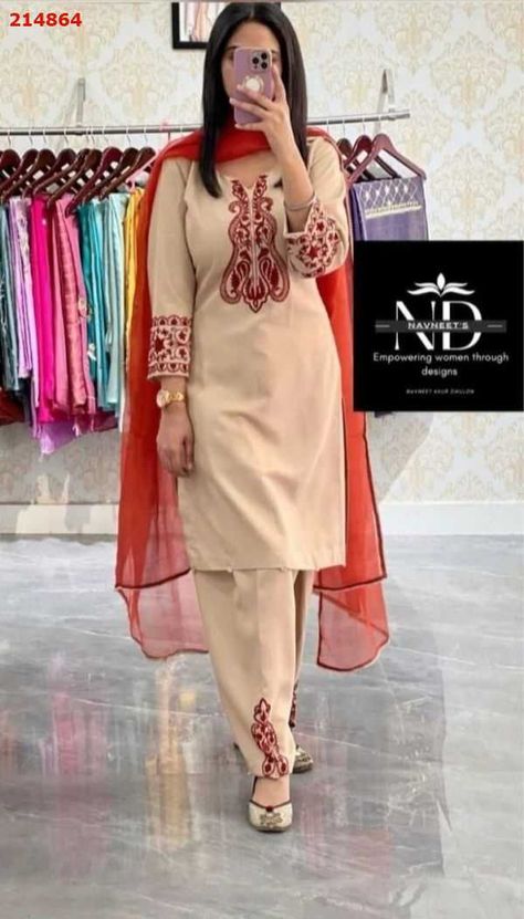 Punjabi Suit Design For Usha Janome 450e & 550e Embroidery design Designer Suits For Wedding, Punjabi Suit Design, Punjabi Suits Designer Boutique, Lace Suit, Embroidery Fashion Detail, Luxury Pret, Fancy Suit, Lace Dress Design, Kurti Embroidery Design