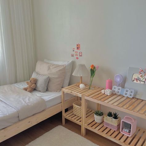 #room #roomdecoration #aestheticroomdecor #koreanstyle #pinterestinspired #minimalistbedroom Small Room Makeover, Hiasan Bilik Tidur, Aesthetic Room Inspo, Pastel Room Decor, Hiasan Bilik, Bilik Tidur, Pastel Room, Pinterest Room Decor, Study Room Decor