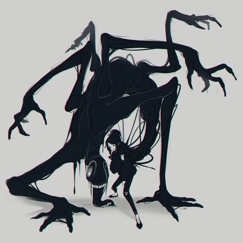 Shadow Creatures, Shadow Monster, 캐릭터 드로잉, Monster Concept Art, Arte Obscura, Scary Art, Mythical Creatures Art, Wow Art, Monster Design