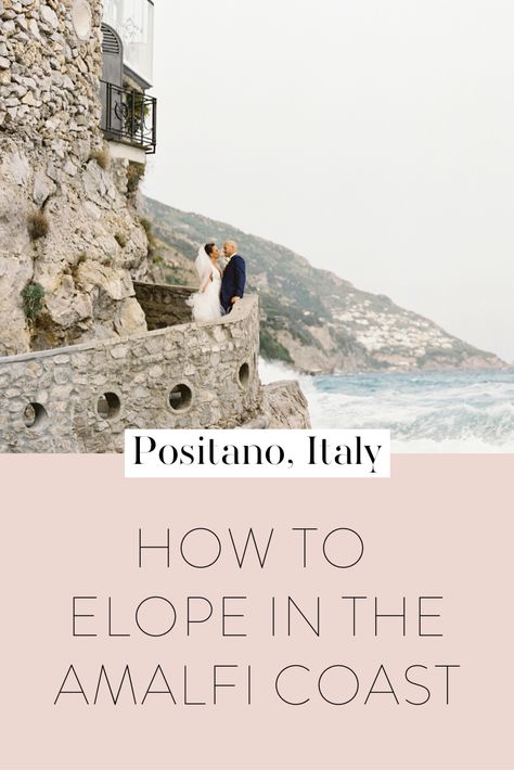 ELOPE TO POSITANO: The {how-to} guide on Eloping in Positano, Italy! One of the most romantic places for elopements, offering the Mediterranean sea, sun, culture and fantastic food and wine.  A charming village named after the Greak God of the waters, Posidone. Find out how to elope here. #elopement #howtoelope #elope #theelopementexperience #elopementexperience #adventureelopement #elopements #positano #amalficoast Causal Wedding, Almafi Coast Italy, Luxury Elopement, Travel Cities, Italy Tips, Almafi Coast, Elopement Weddings, Amalfi Coast Wedding, Mediterranean Wedding