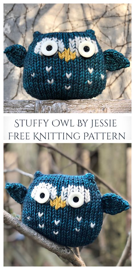 Amigurumi Patterns, Bat Knitting Pattern Free, Knit Owl Patterns Free, Free Amigurumi Knitting Patterns, Knitted Owls Pattern Free, Owl Knitting Pattern Free, Knit Stuffed Animals Patterns Free, Knitting Stuffed Animals, Owl Pillow Pattern