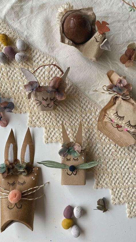 Easter Recycled Crafts For Kids, Sustainable Easter Ideas, Easter Nature Crafts, Eco Easter, Earth Friendly Crafts, Eco Friendly Baby Shower, Eco Friendly Easter, Vintage Easter Decor, Vintage Easter Decorations