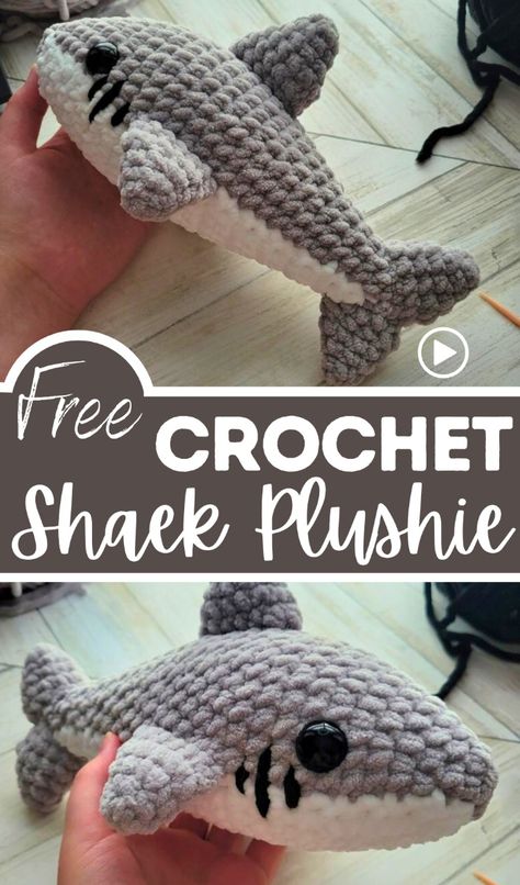 Here is a tutorial to crochet an adorable plush shark that can be a bestseller at market. Use Loops and Threads Sweet Snuggles Light or Chanel H Home Slim yarns for best results. You should avoid size four velvet yarns due to poor finishing. This project is suitable for intermediate crocheters. Amigurumi Patterns, Crochet Shark Plush, Crochet Shark Pattern Free, Crochet Shark Pattern Free Amigurumi, Shark Crochet Pattern Free, Shark Amigurumi Free Pattern, Crochet Plushies Pattern Free, Crochet Shark Pattern, Festival Vendor