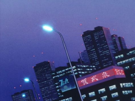 Anime City, Aesthetic Japan, Old Anime, Animation Background, 90s Anime, Aesthetic Images, Night Aesthetic, Retro Aesthetic, City Aesthetic