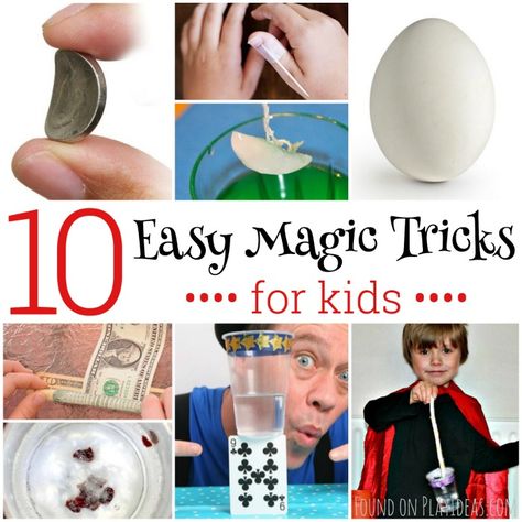 10 Easy Magic Tricks for Kids Easy Magic Tricks For Kids, Cool Card Tricks, Magic Birthday Party, Magic Tricks For Kids, Cool Magic Tricks, Magic Theme, Magic Birthday, Easy Magic Tricks, Magic Party